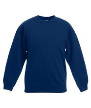 Picture of Premium set-in Kids sweatshirt Fruit of the Loom Navy
