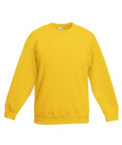 Afbeelding van Premium set-in Kids sweatshirt Fruit of the Loom Sunflower