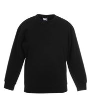 Picture of Premium set-in Kids sweatshirt Fruit of the Loom Black