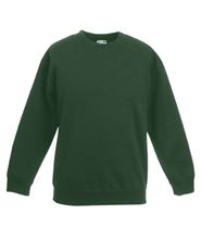 Picture of Premium set-in Kids sweatshirt Fruit of the Loom Bottle Green