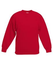 Picture of Premium set-in Kids sweatshirt Fruit of the Loom Red