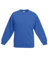 Picture of Premium set-in Kids sweatshirt Fruit of the Loom Royal Blue