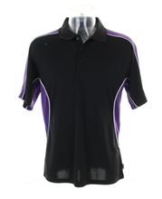 Picture of Gamegear Cooltex active polo shirt Black / Purple