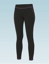 Picture of Girlie Cool Athletic Pant Jet Black - Hot Pink