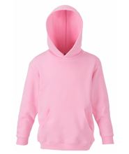 Picture of Kids hooded sweat Fruit of the Loom Light Pink