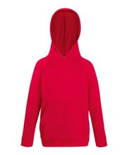 Picture of Kids lightweight hooded Sweat Fruit of the Loom Red