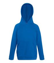 Picture of Kids lightweight hooded Sweat Fruit of the Loom Royal Blue