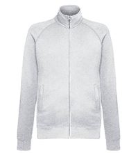 Picture of Lightweight Sweat Jacket Fruit of the Loom Heather Grey