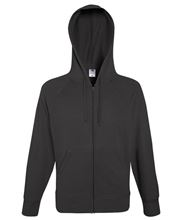 Picture of Fruit of the Loom Lightweight Hooded Sweat Jacket Light Graphite