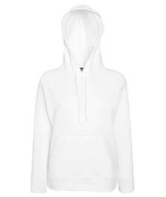 Picture of Fruit of the Loom Lady-Fit Lightweight Hooded Sweatshirt White