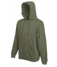 Picture of Fruit of the Loom Premium Hooded Sweat Classic Olive