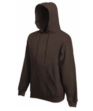 Picture of Fruit of the Loom Premium Hooded Sweat Chocolate