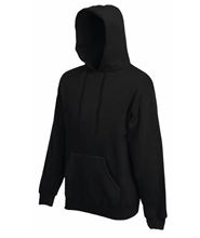 Picture of Fruit of the Loom Premium Hooded Sweat Black