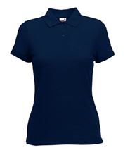 Picture of Ladies 65/35 polo Fruit of the Loom Deep Navy
