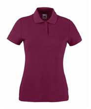 Picture of Ladies 65/35 polo Fruit of the Loom Burgundy