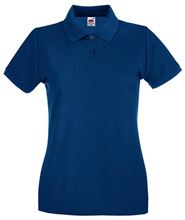 Picture of Fruit Of The Loom Ladies Premium Polo Navy