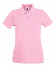 Picture of Fruit Of The Loom Ladies Premium Polo Light Pink