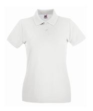 Picture of Fruit Of The Loom Ladies Premium Polo White