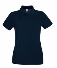 Picture of Fruit Of The Loom Ladies Premium Polo Deep Navy