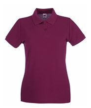 Picture of Fruit Of The Loom Ladies Premium Polo Burgundy