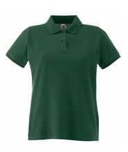 Picture of Fruit Of The Loom Ladies Premium Polo Bottle Green