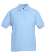 Picture of Kids 65/35 Pique Polo Fruit of the Loom Sky blue