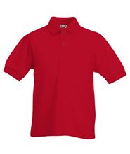Picture of Kids 65/35 Pique Polo Fruit of the Loom Red