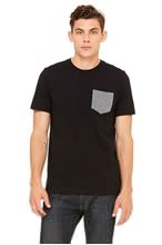 Picture of Men´s Jersey short sleeve Pocket T-shirt Black/ Deep Heather