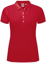 Picture of Dames Stretch polo van Russel Classic Red