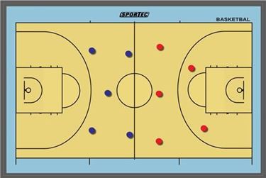 Sportec Magnetisch Coachbord Basketbal 45 X 30