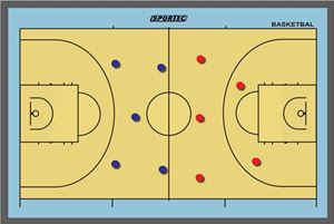Afbeelding van Sportec magnetisch coachbord basketbal 60 x 45