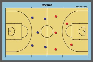 Picture of Sportec magnetisch coachbord basketbal 60 x 45