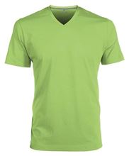 Picture of Heren T-Shirt V Hals Lime