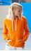 Picture of Oranje Dames Sweater met contrasterende capuchon