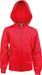 Rode Kinder Hooded Sweater Met Rits Kariban