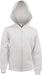 Witte Kinder Hooded Sweater Met Rits Kariban