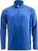Blauwe golfsweater met 1/4 rits en lange mouw