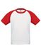 Wit rood Kinder Base ball T-Shirt 