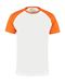 Oranje Wit Baseball T-Shirt 