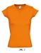 Oranje Dames T-shirt met V-hals