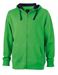 Teamkleding hoodie  met rits -  Green / Navy