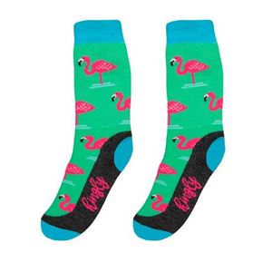 Hingly Crew Socks Flamingo