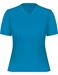 Turquoise Sport shirt V-hals voor dames