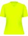 Fluoriserend geel Sport shirt V-hals voor dames