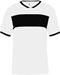 Wit sportshirt met zwarte streep