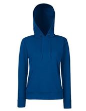 Fruit Of The Loom Classic Lady-Fit Hooded Sweat Navy