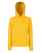Fruit of the Loom Classic Lady-fit Hooded Sweat Kelly Green