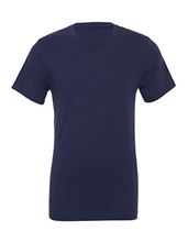Unisex Jersey deep v-neck T-shirt Navy