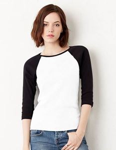 Bella 3/4-Sleeve Contrast Raglan T-Shirt 
