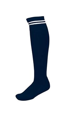 Sportsok met dubbele streep Proact Donkerblauw - Wit